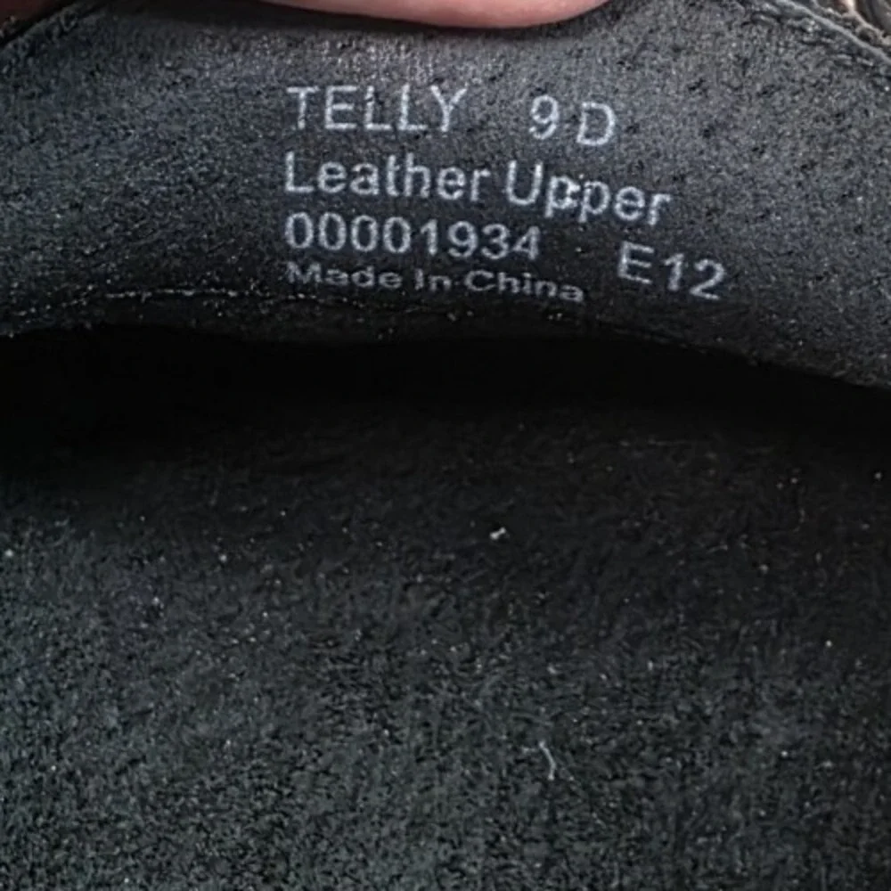 Polo Ralph Lauren (Sz 9 D) Telly Driving Shoes Loafers Black Pebbled Leather